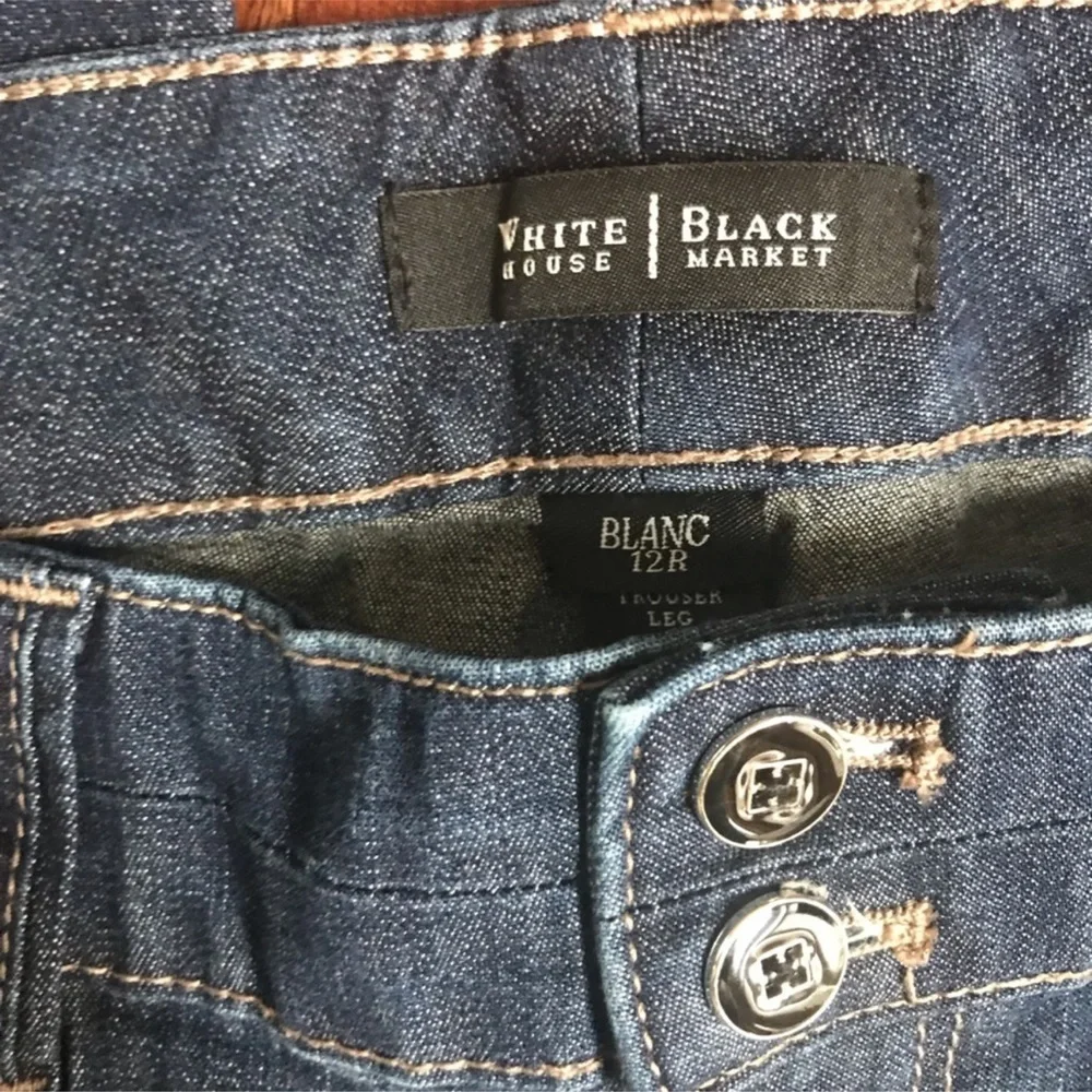 WHBM Denim Trouser Pant 12R - Picture 4 of 5